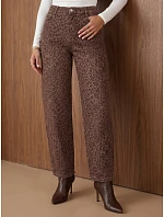 Jeansy damskie fit w brązowe model 22394791 - FashionStreet Jeansy damskie fit w brązowe model 22394791 - FashionStreet