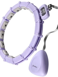 Hula hop HMS HHM14 s magnetmi, závažiami a počítadlom fialovej farby