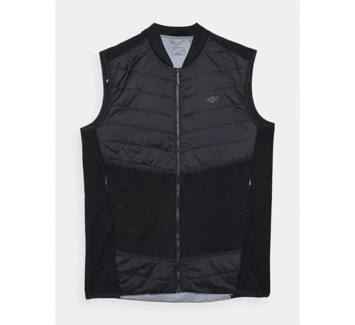 Pánska čierna bežecká vesta Primaloft eco 4F