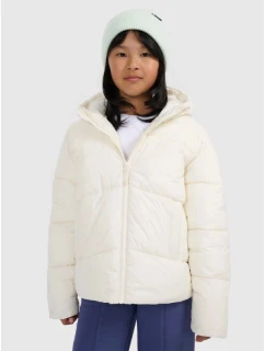Dievčenská páperová bunda so syntetickou výplňou 4F 4FJRAW25TDJAF0825-10S