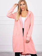 Nadmerná šedá bunda s kapucňou Morel