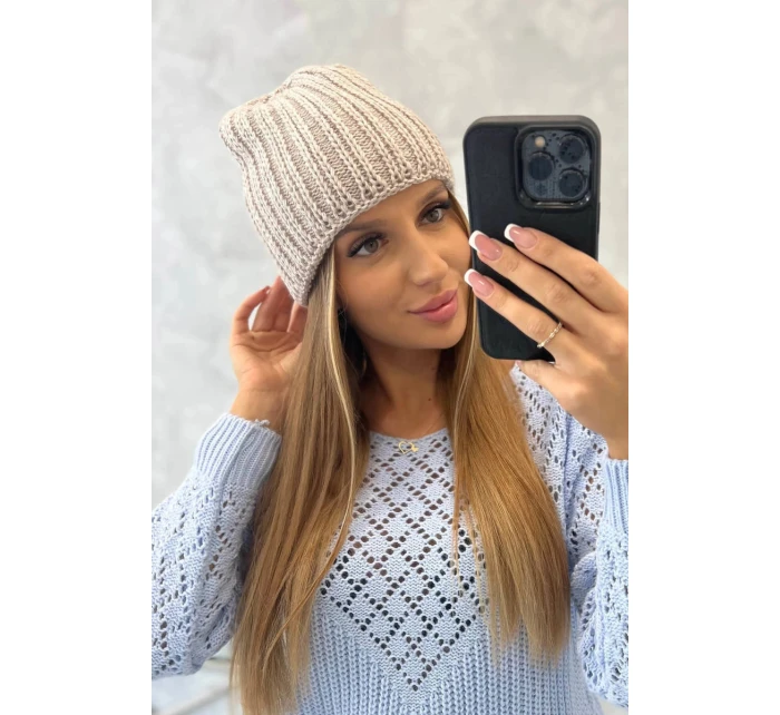 Dámska čiapka Rebeka K345 beige