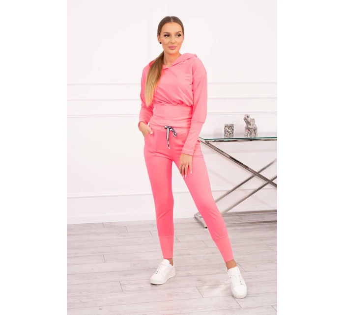 Široká rebrovaná súprava Pink Neon