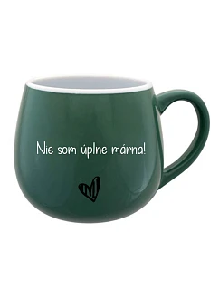 NIE SOM  - zelený keramický hrníček 300 ml model 21308305