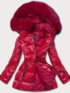 METALICZNA KURTKA DAMSKA CZERWONA model 21244032 - S'WEST