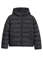 Detská páperová bunda 4F U0704 dark black 4FJWAW25TDJAU0704 20S