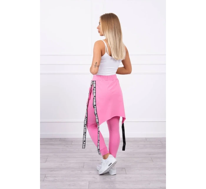 Nohavice/oblek s nápisom selfie svetlo ružový Nohavice/oblek s nápisom selfie svetlo ružový