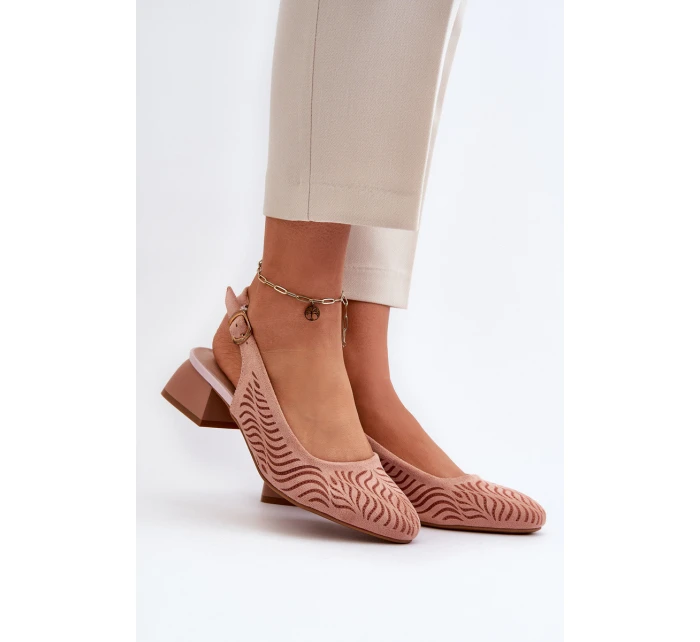Lodičky Na Podpatku Růžové model 21655296 - Boto