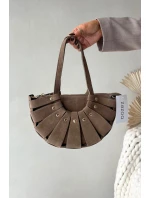 Kabelka z přírodního semiše béžová Marivane