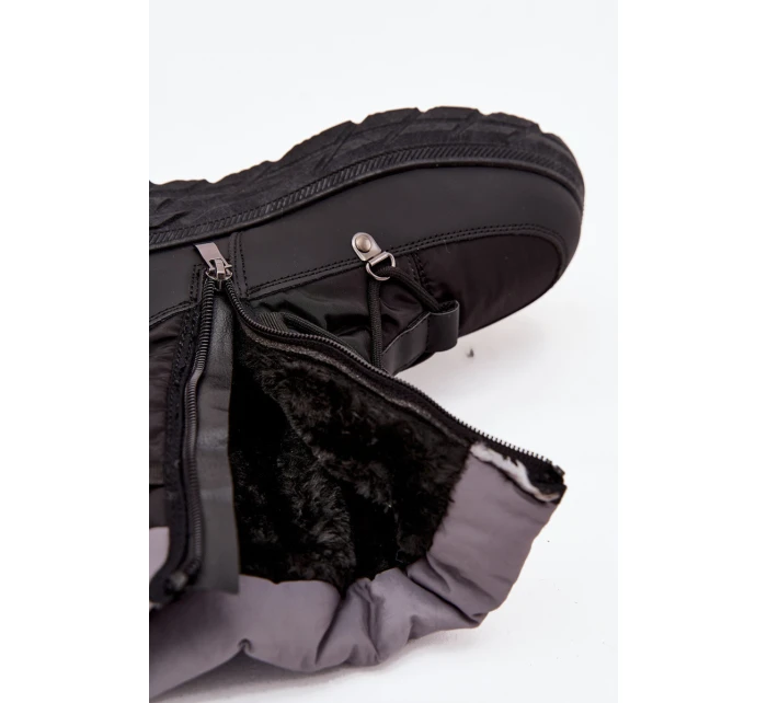 Dámské zimní boty na zip Lee Cooper LCJ-25-44-3930 Černé