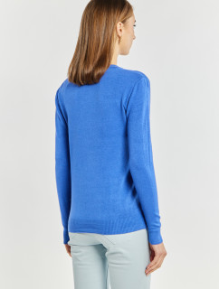 Svetry a kardigany Dámský svetr ve model 19706889 střihu Modrý - Monnari