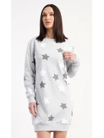 Dámske šaty s dlhým rukávom a hviezdami