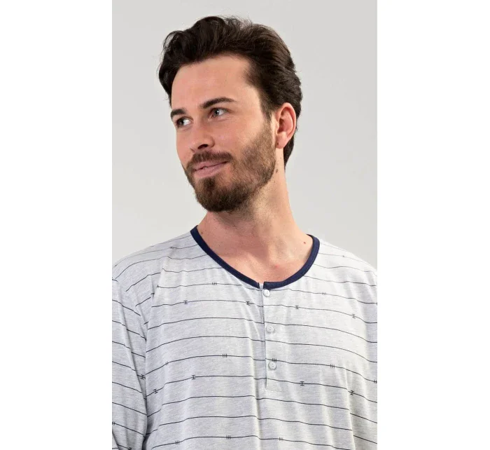 Pánska nočná košeľa s dlhým rukávom Filip