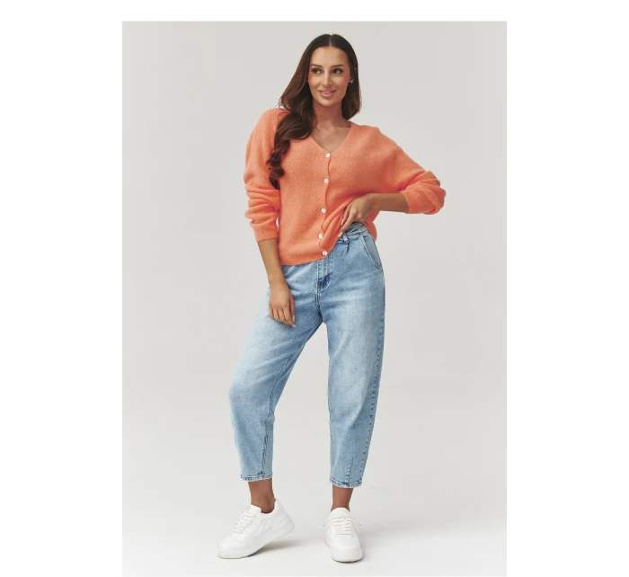 Sveter na gombíky model 223256 Makadamia