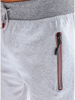 Pánské světle šedé teplákové kraťasy Dstreet model 21968953 - FashionStreet