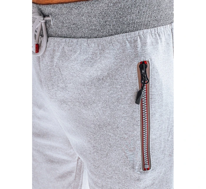 Pánské světle šedé teplákové kraťasy Dstreet model 21968953 - FashionStreet