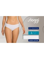 Dámské kalhotky Feel model 19489311 Midi bílé - Sloggi Dámské kalhotky Feel model 19489311 Midi bílé - Sloggi