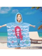 PončoBavlnené svetové detské plážové pončo s kapucňou 60x60 PončoBavlnené svetové detské plážové pončo s kapucňou 60x60