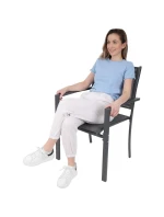 ZÁHRADNÉ KRESLO 57X57X88CM TEXTLINE KPL.2KS