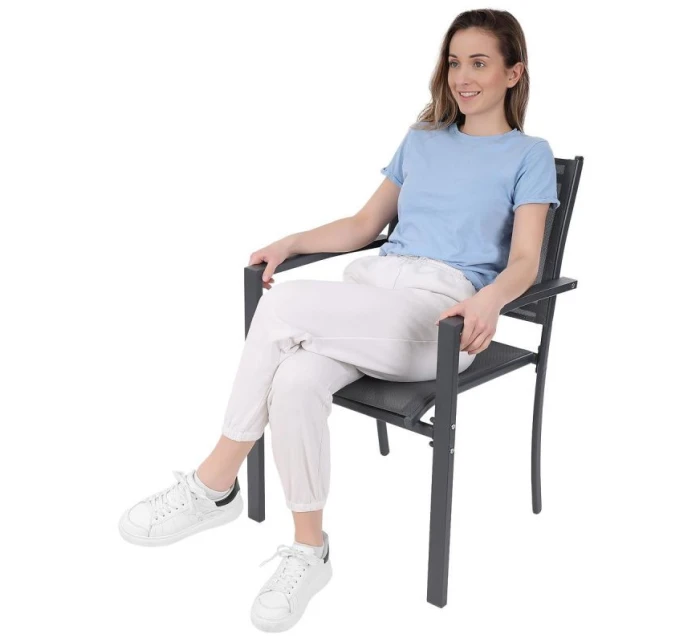 ZÁHRADNÉ KRESLO 57X57X88CM TEXTLINE KPL.2KS