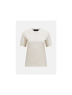 Dámske tričko PEAK PERFORMANCE W Original Small Logo Tee, farba: béžová