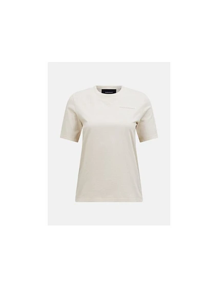 Dámske tričko PEAK PERFORMANCE W Original Small Logo Tee, farba: béžová