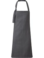 PR 122 Zástěra s laclem a kapsami grey denim model 22452057 - Premier PR 122 Zástěra s laclem a kapsami grey denim model 22452057 - Premier