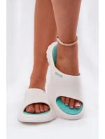 Piankowe Klapki Damskie Big Star RR274A586 Białe