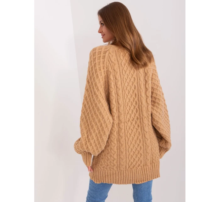 Sweter AT SW  camelowy model 18895555 - FPrice