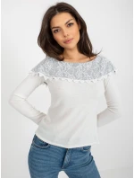 Sweter LK SW jasny beżowy model 21858926 - FPrice Sweter LK SW jasny beżowy model 21858926 - FPrice