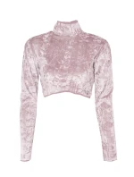 Dámská velurový Top model 18398601 pudr béžová BSL - FPrice