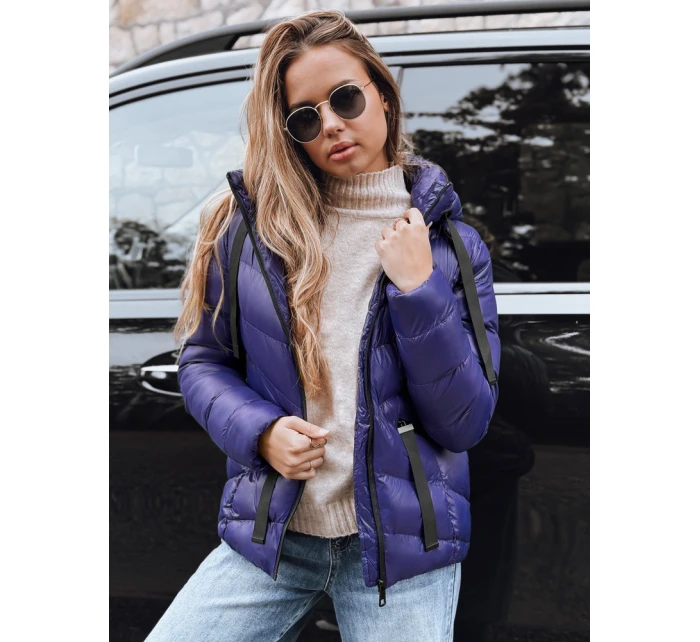 Dámská prošívaná bunda navy blue Dstreet model 21963595 - FashionStreet