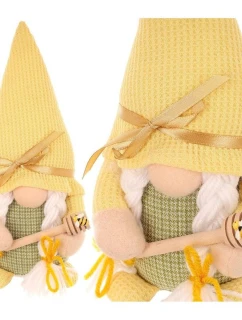 GNOM GHOST 20 cm žlté medové lyžičky jarná dekorácia detské