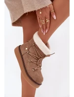 Dámské Sněhule Na Platformě S Světle Hnědá model 21788041 - Boto