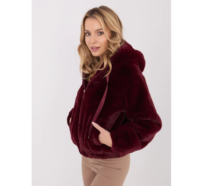 Kurtka KR bordowy model 21782572 - FPrice