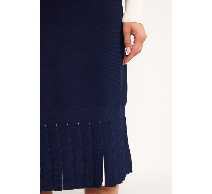 Monnari Midi sukňa Dámska sukňa so stockami Navy Blue