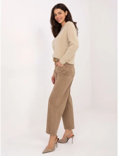 Dámske džínsové nohavice J1571 6.08 brown - FPrice