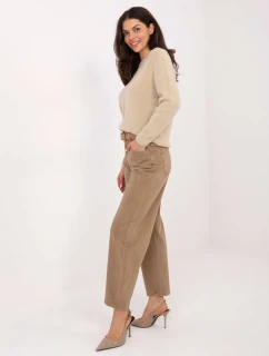 Dámské riflové kalhoty  hnědé  model 21954779 - FPrice
