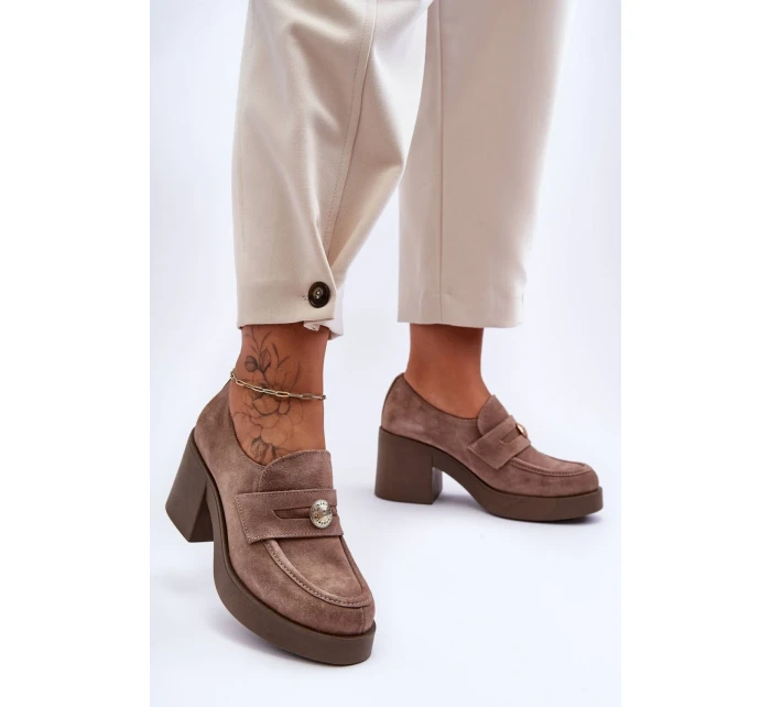 Poltopánky na podpätku model 183948 Step in style