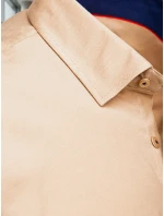Pánská elegantní hladká béžová košile SLIM FIT Dstreet model 21981633 - FashionStreet