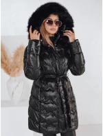 Dámská zimní bunda prošívaná s kapucí černá Dstreet model 21990463 - FashionStreet