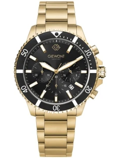 Pánske hodinky Giewont Chronograph Sapphire Gold Black GW3970-B7