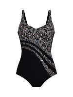 Style Luella Jednodielne plavky 7317 black/gold - Anita Classix