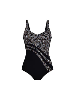 Style Luella Jednodielne plavky 7317 black/gold - Anita Classix