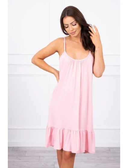 Šaty s pudrově růžové model 18744725 - K-Fashion Šaty s pudrově růžové model 18744725 - K-Fashion