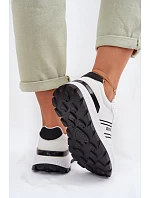 Dámské tenisky na platformě Big Star TT274882 Hi-Poly System Bílé Dámské tenisky na platformě Big Star TT274882 Hi-Poly System Bílé