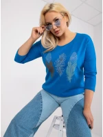 Bluzka RV BZ model 21127014 ciemny niebieski - FPrice Bluzka RV BZ model 21127014 ciemny niebieski - FPrice