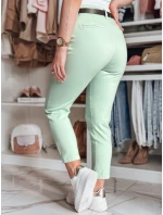 Dámské kalhoty slim fit s páskem mint Dstreet model 21986225 - FashionStreet