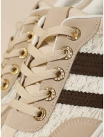 Dámske kožené tenisky na hrubej platforme béžovej farby FashionStreet ZY1393