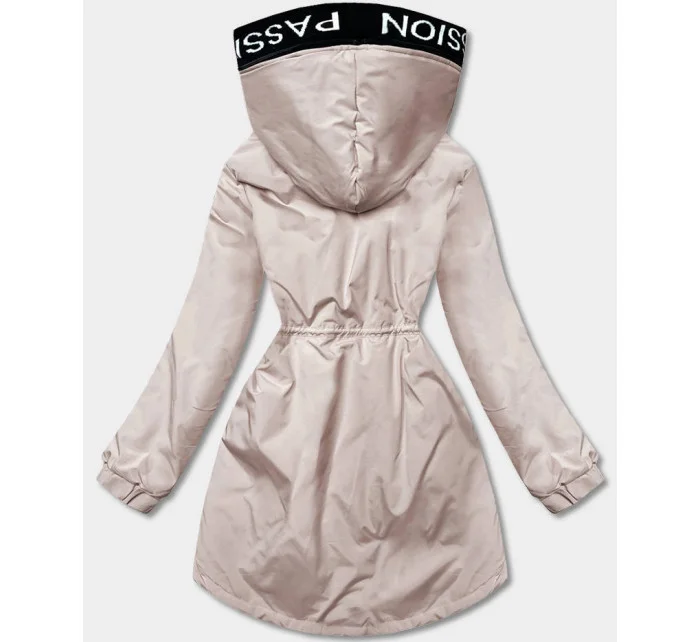 Béžová dámská oversize bunda parka model 17784564 - S'WEST Béžová dámská oversize bunda parka model 17784564 - S'WEST